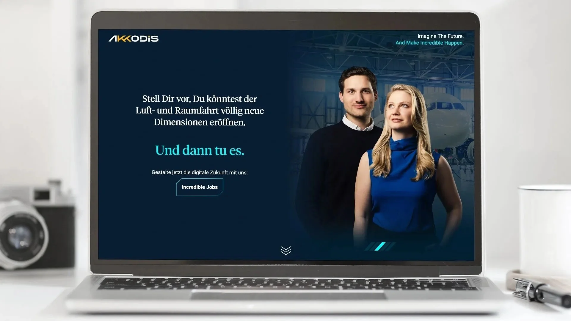 Preview of Akkodis landing page