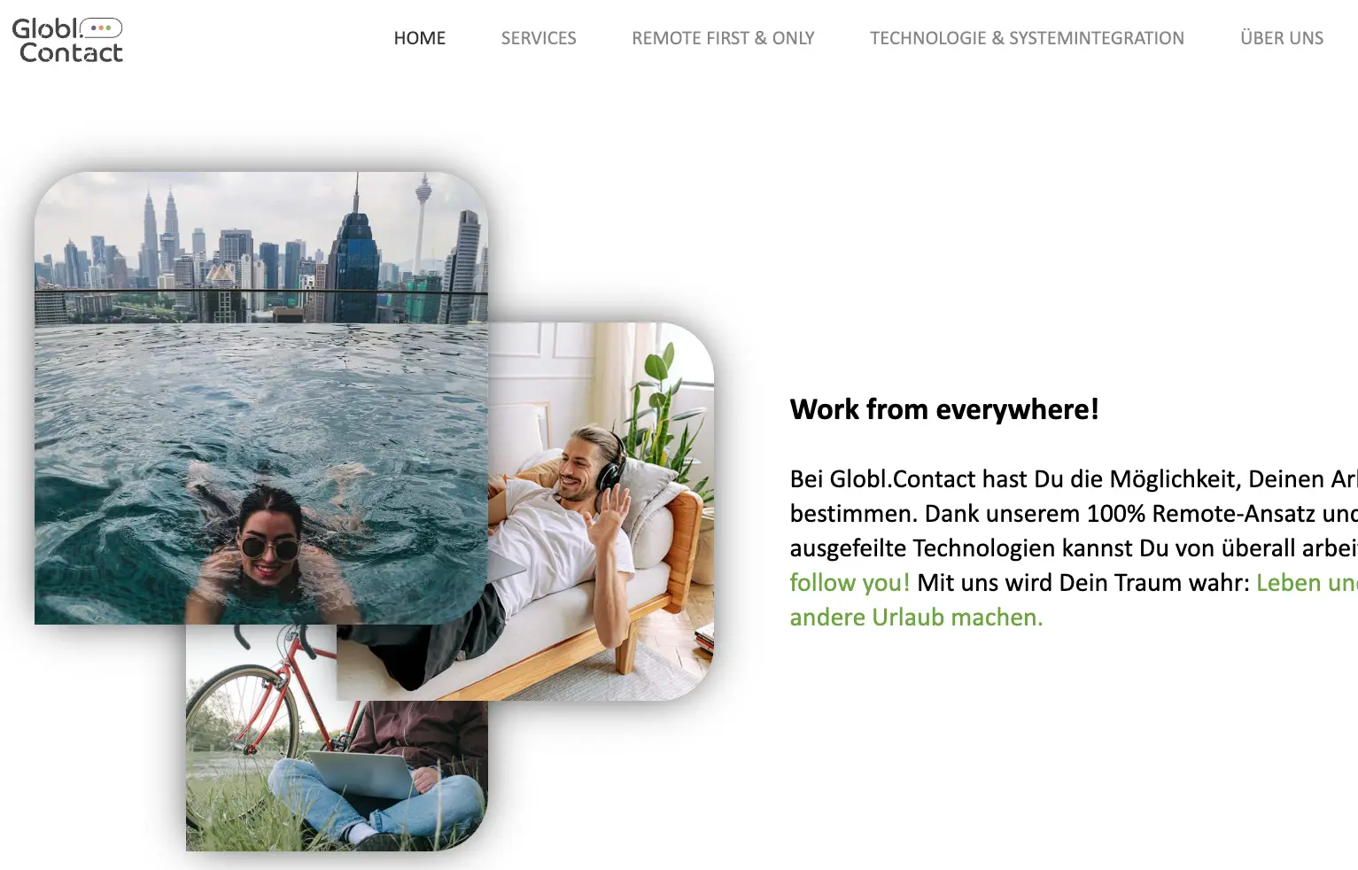 Preview of Globl.Contact company site