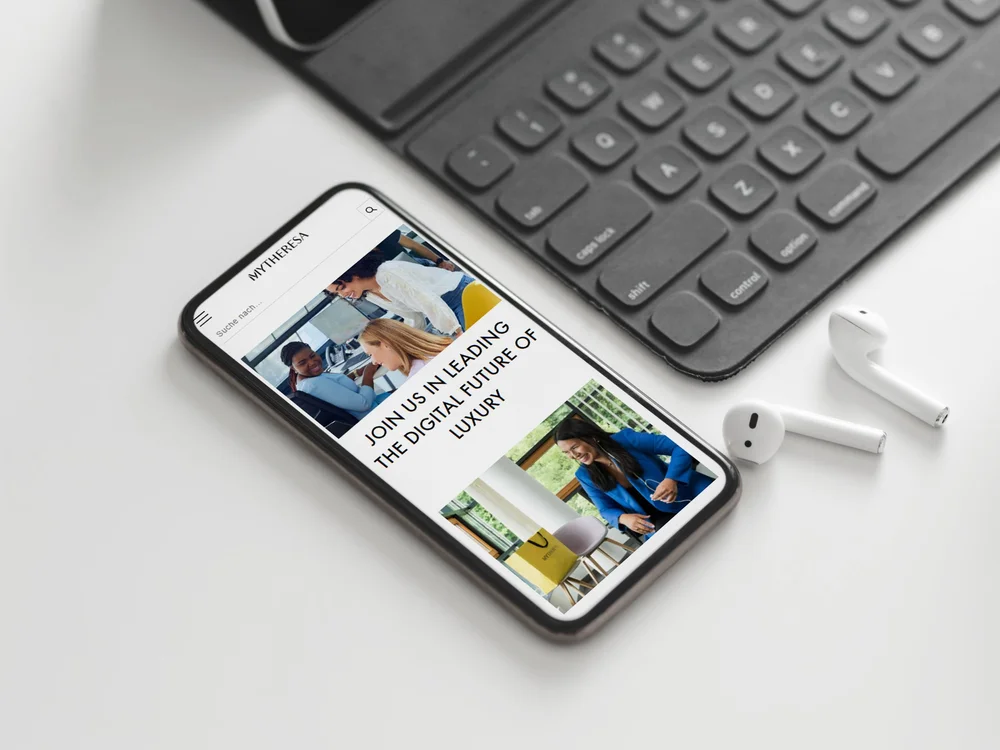 Preview of mytheresa career website